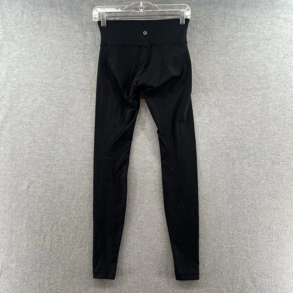 Lululemon Athletica High Rise Black Leggings Size 4 Yoga Activewear Pants